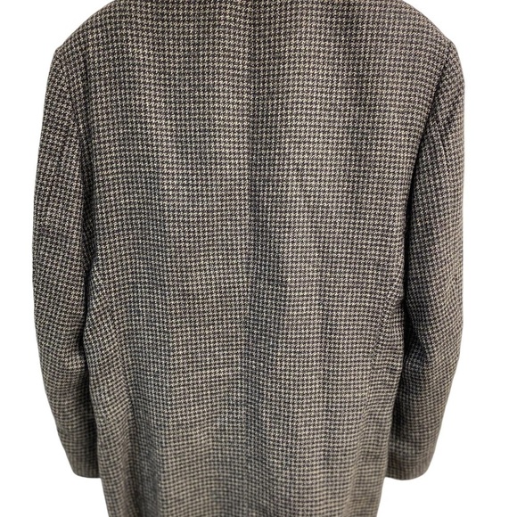 OSCAR de la Renta tan/black houndstooth men’s size 40L. - Picture 3 of 14